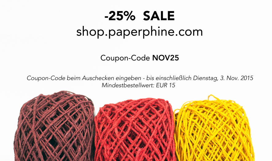 PaperPhine - Sale - Deutsch Papierkordel - Vorschau